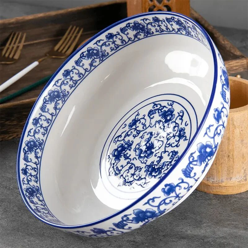 9英寸酸菜鱼大汤碗家用2025新款山茶花水煮鱼毛血旺大号陶瓷盆HR