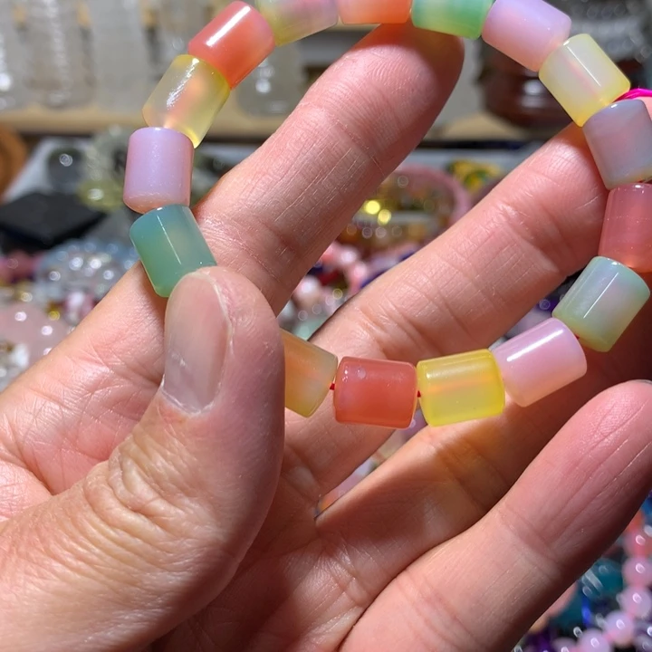 玛瑙/玉髓未镶嵌手链9mm手串