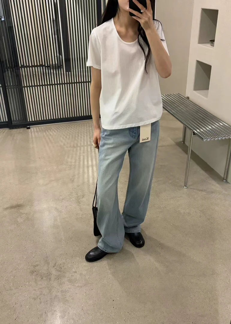 韩国东大门u型领T