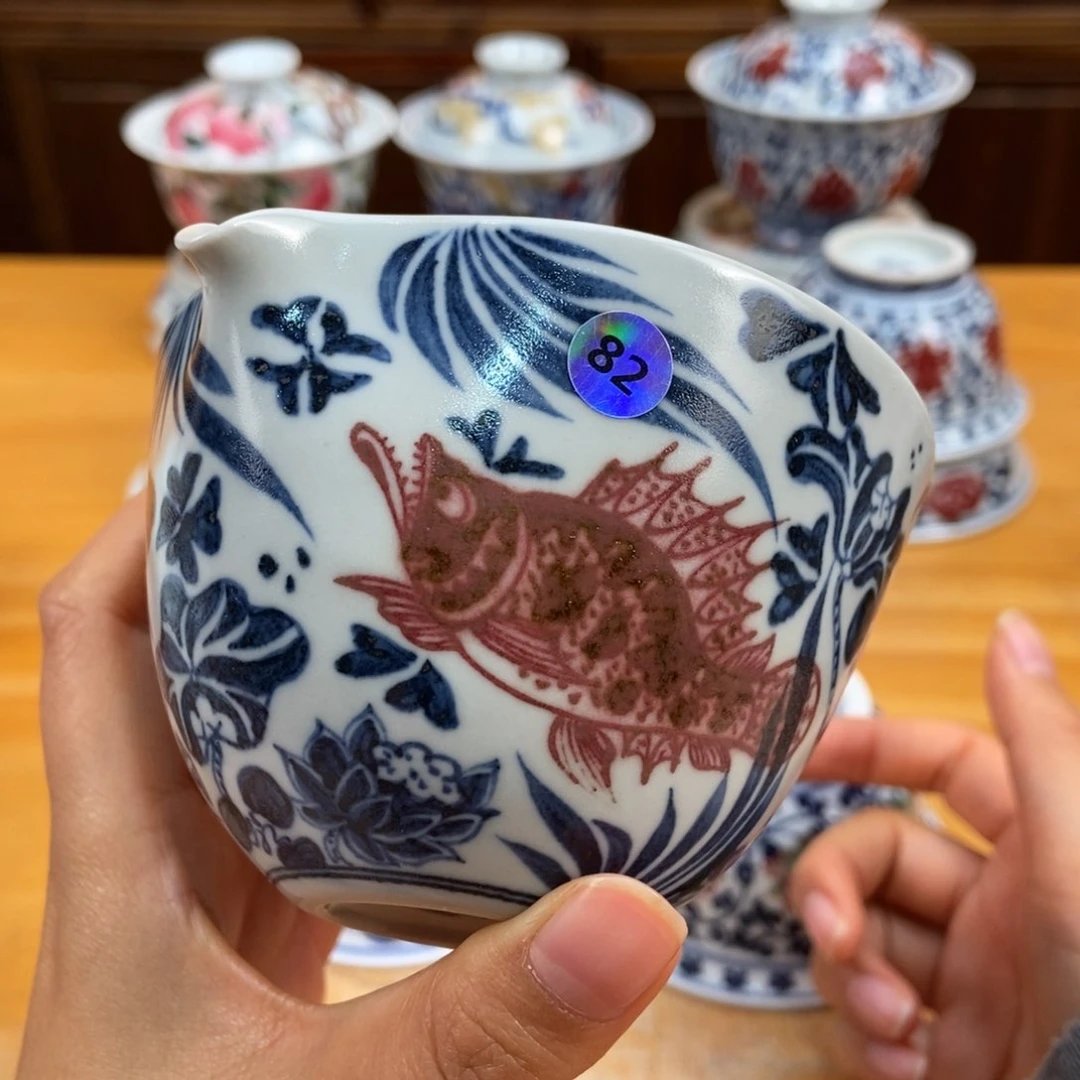 手绘现代茶具非古董