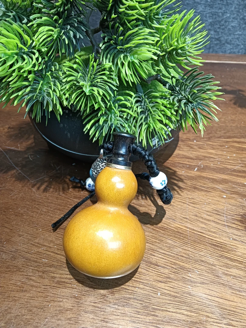 木雕小酒葫芦挂件