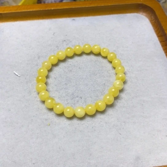 蜜蜡裸石未镶嵌手串