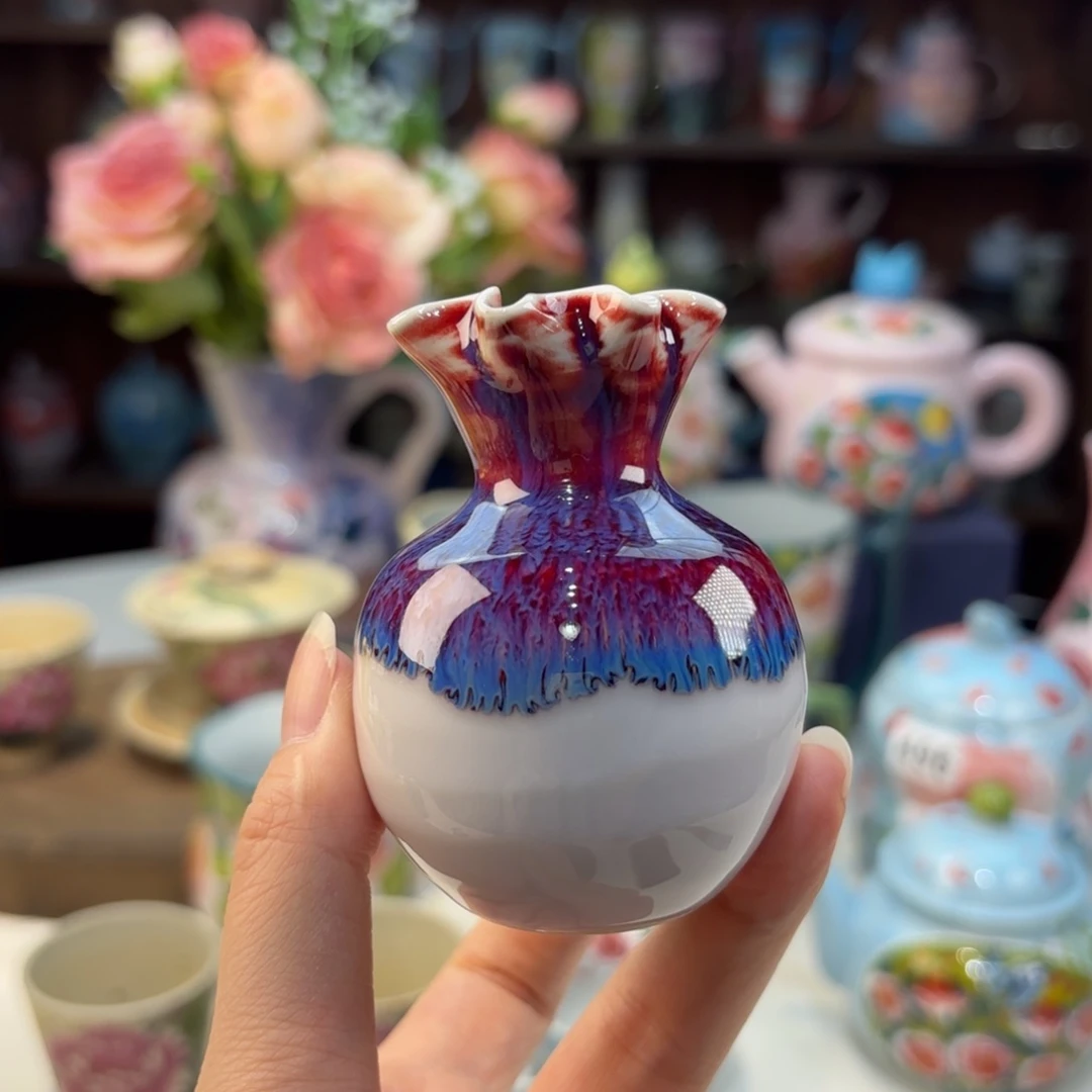瓷片景德镇手绘高温釉下彩陶瓷茶具