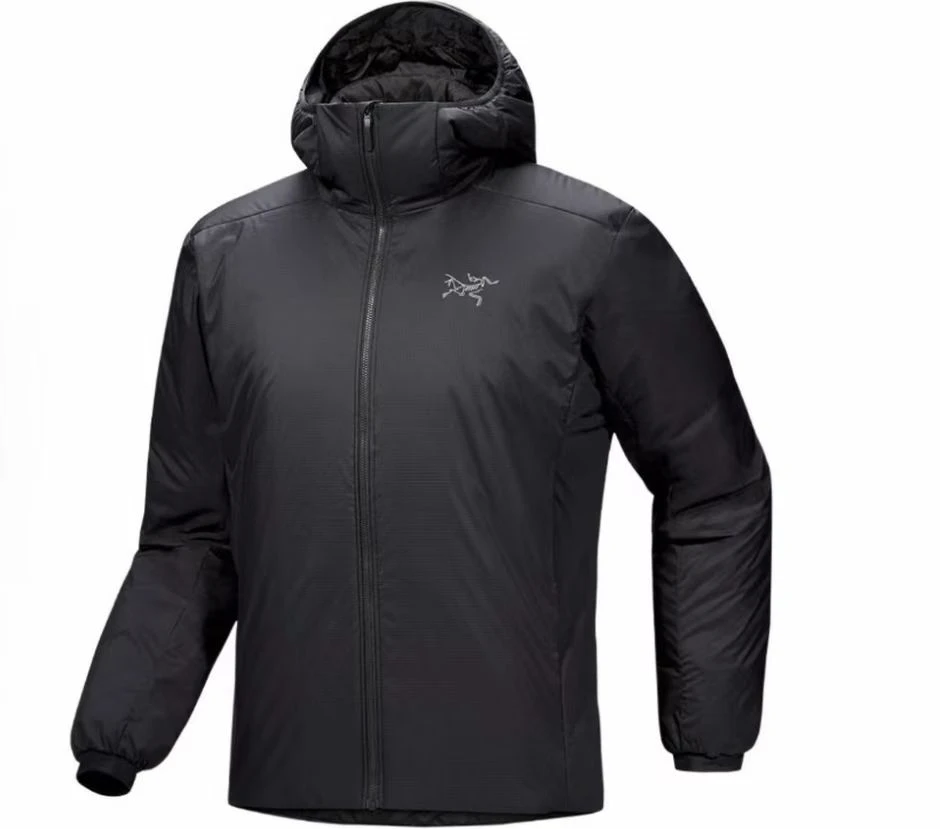 始祖鸟 ATOM SV 刺绣logo 保暖防水连帽拉链阿童木棉服