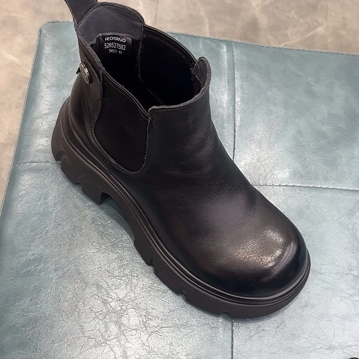 板鞋真皮加绒528527582黑色38