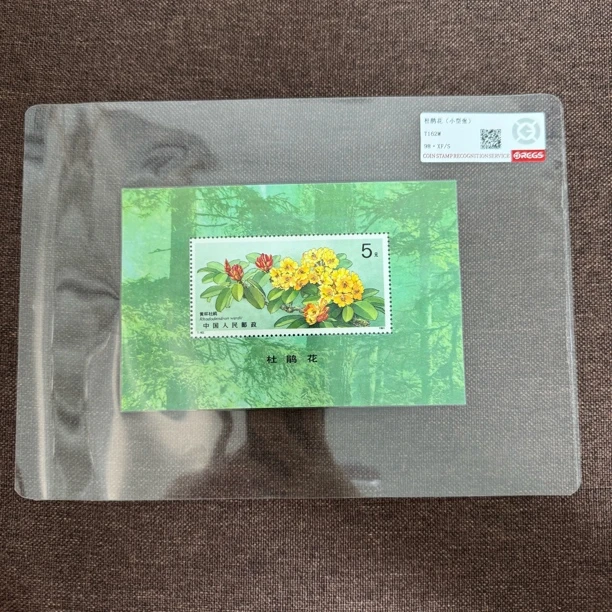 【总集邮票】T162M杜鹃花小型张国信98分评级邮票集邮发行