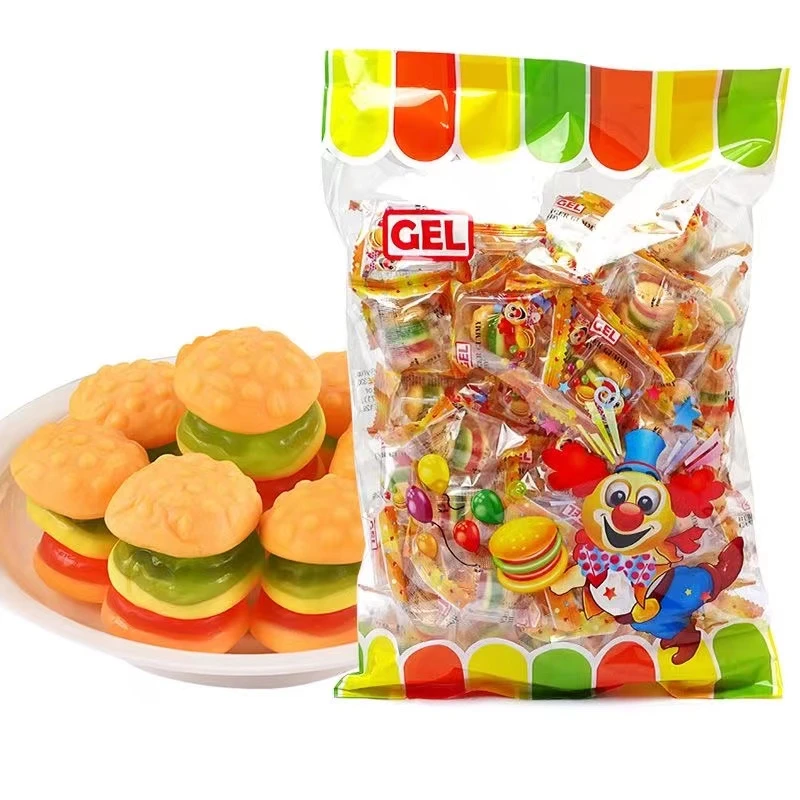 香港GEL迷你汉堡包造型橡皮糖软糖独立包装儿童休闲零食包邮