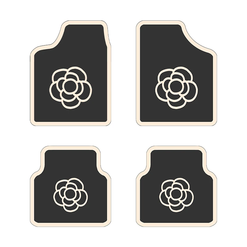 汽车脚垫通用款车内防脏垫简约丝圈地毯后排连体脚踩车垫防滑垫