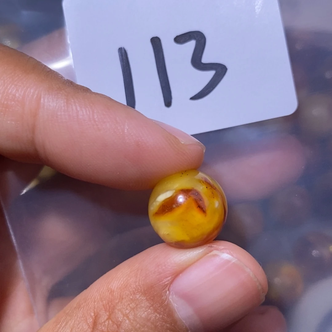 琥珀未镶嵌手链裸石