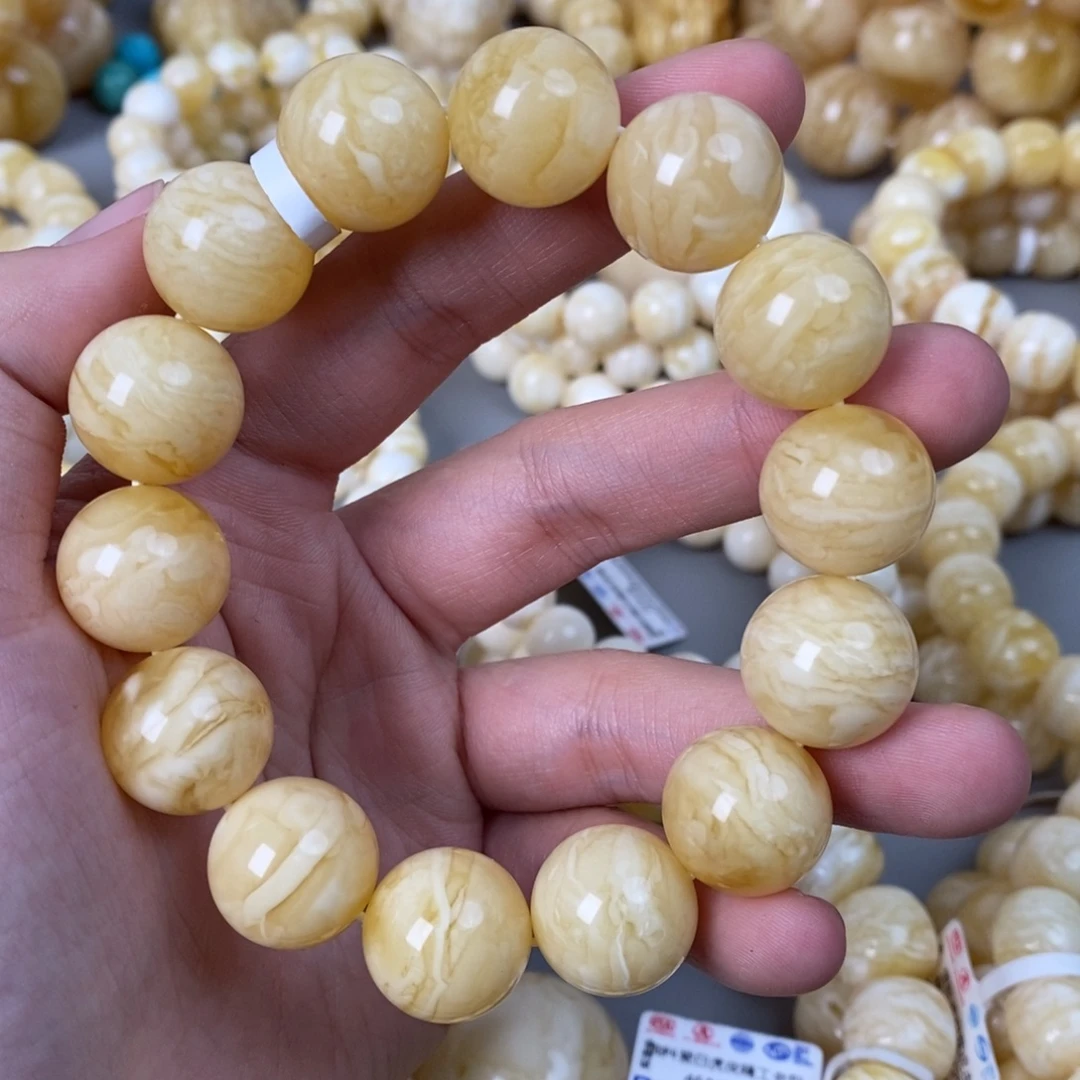 蜜蜡未镶嵌珠宝奇石33.7g16mm