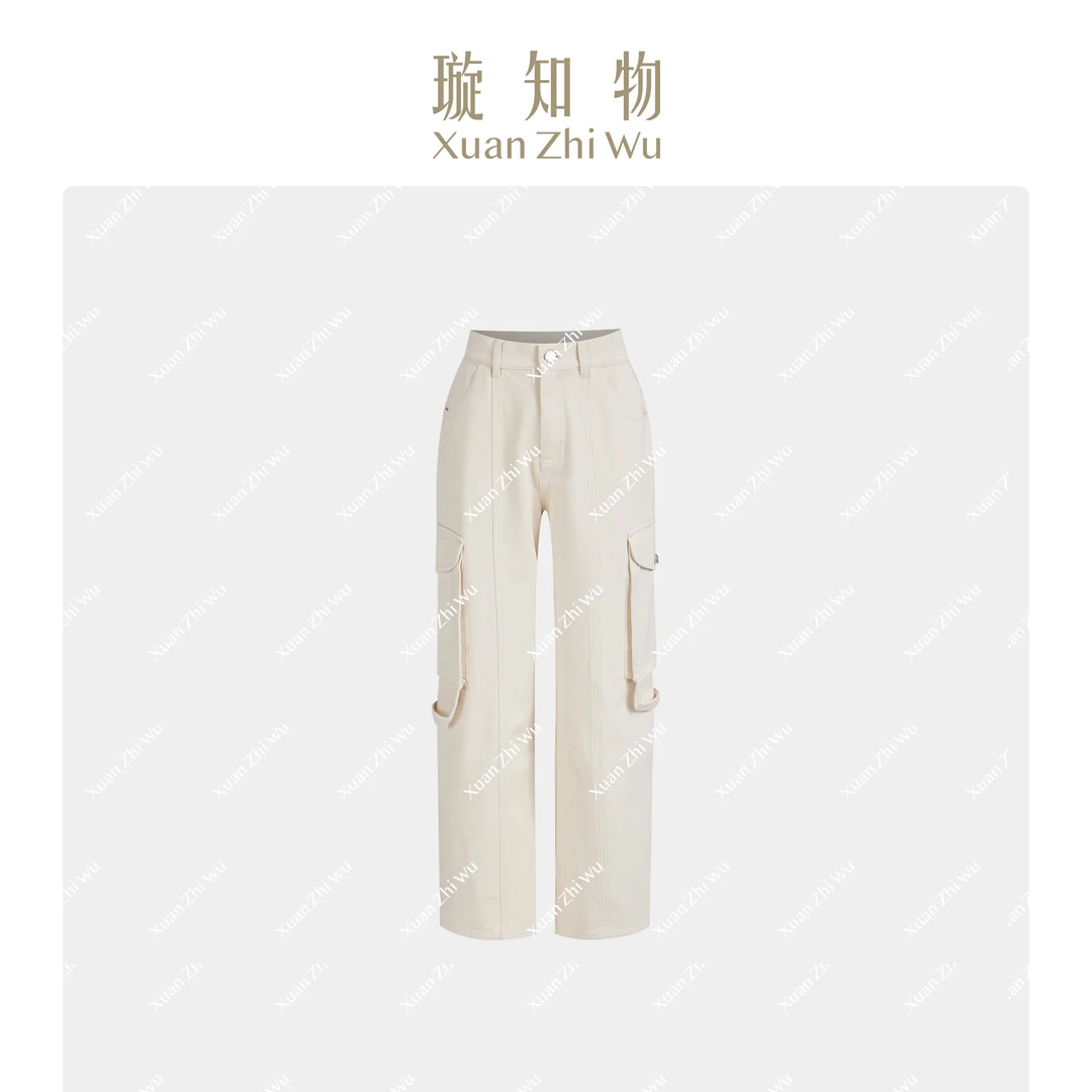 璇之恋·王璇白兰长裤 米白色王璇原创设计