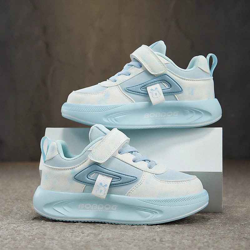 巴布豆女童棉鞋秋冬新款加绒二棉保暖鞋女孩儿童运动鞋子百搭潮流