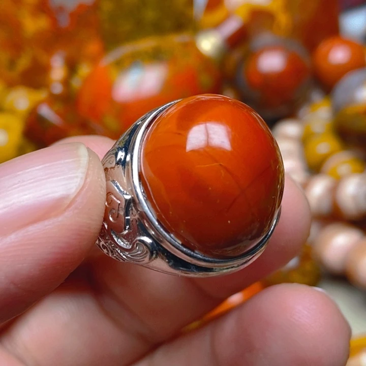 玛瑙/玉髓未镶嵌戒指