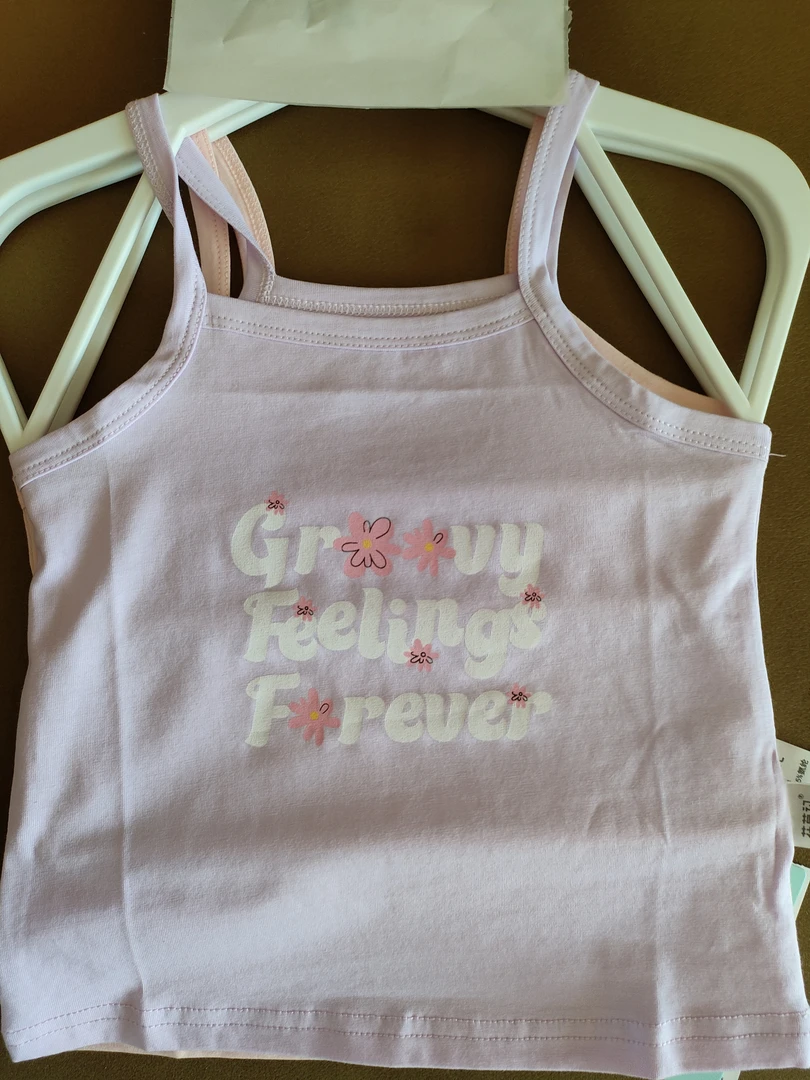 花草家女宝婴儿吊带背心（有色差，默认微瑕）