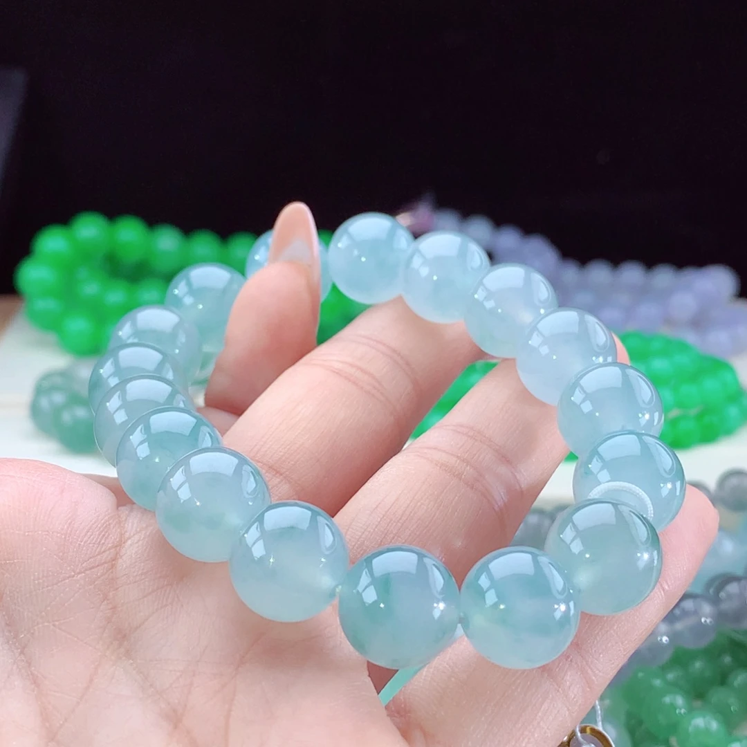翡翠手串未镶嵌天然缅甸a货
