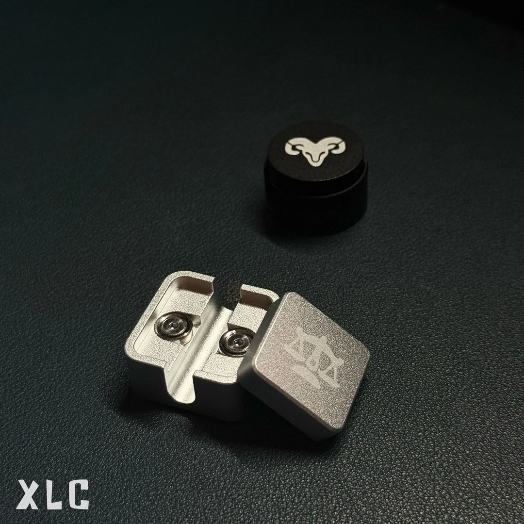 金属磁吸铭牌配重滑块12星座单晶铜8k客制化键盘数据线航插线专用