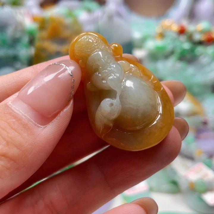 翡翠未镶嵌吊坠(不含链)