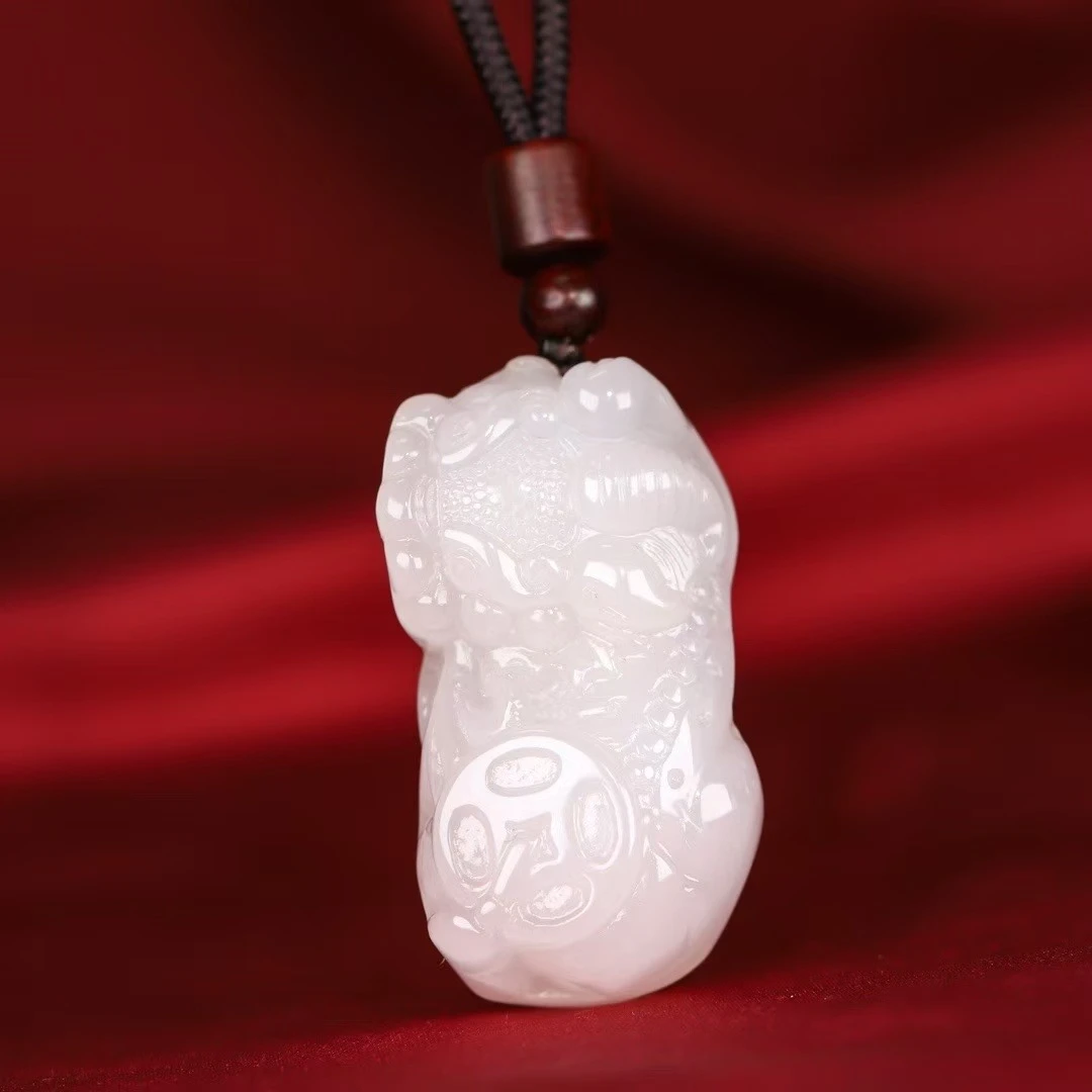 【正品保真】天然金丝玉貔貅招财进宝情侣轻奢