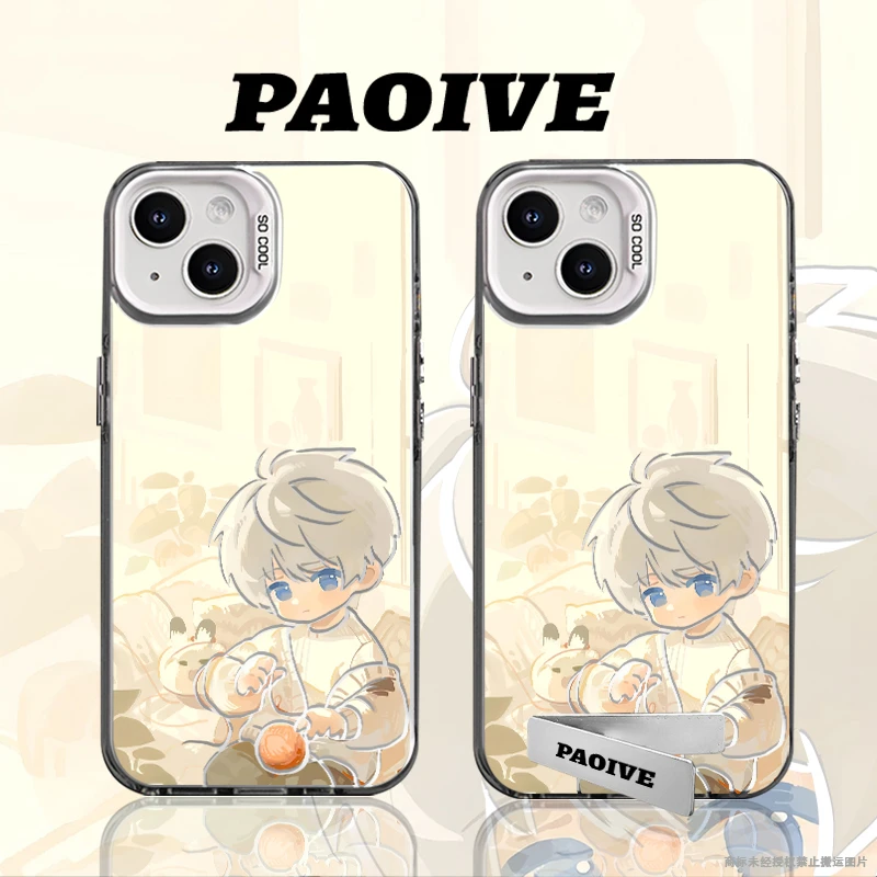 沈星回适用苹果华为vivoiPhone小米三星防摔彩银手机壳