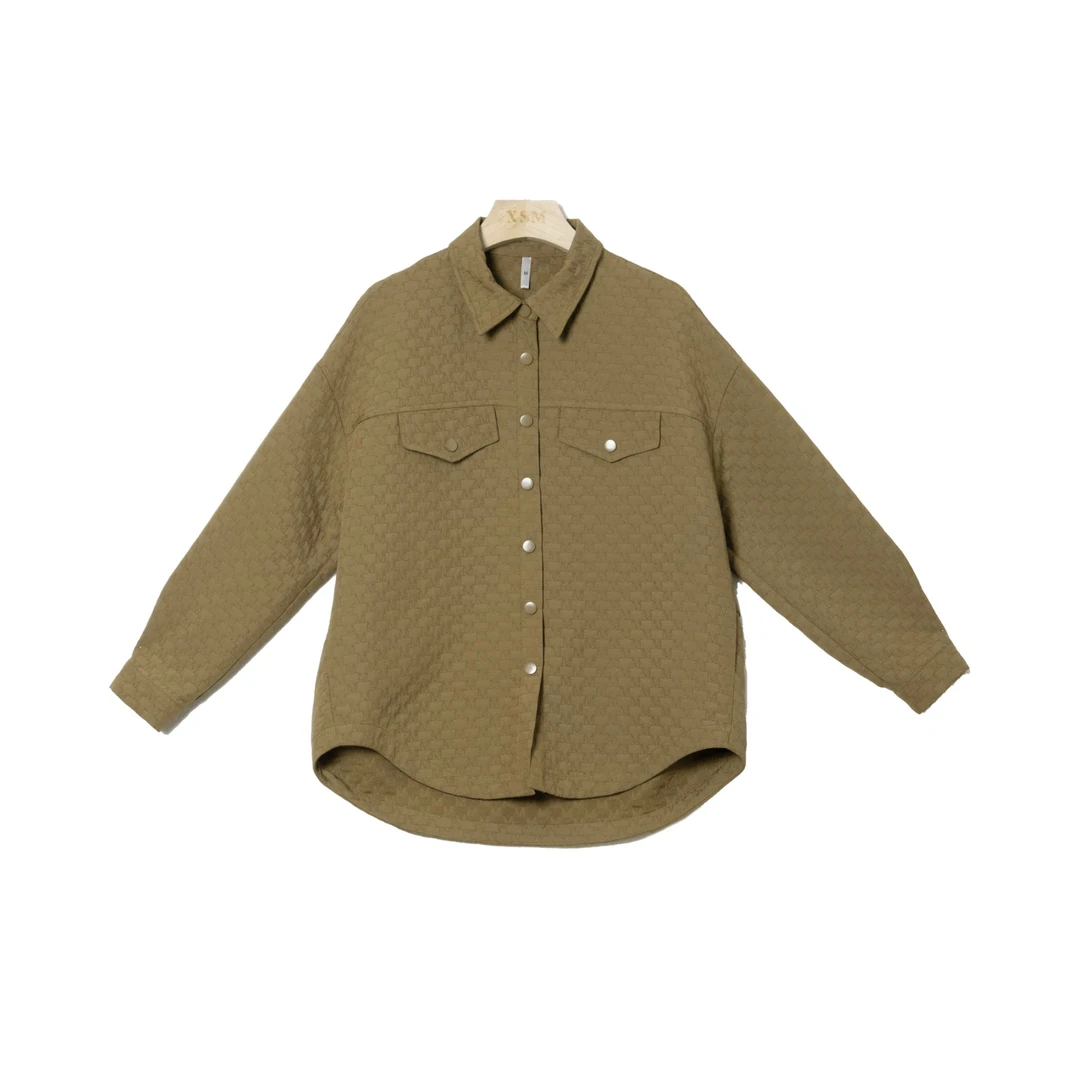 新款气质复古百搭舒适长袖衬衫外套M25C-1329/LZ