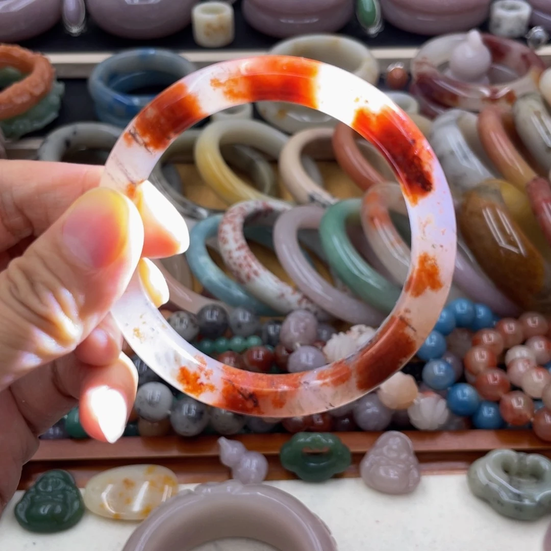 石英岩玉圈口56未镶嵌