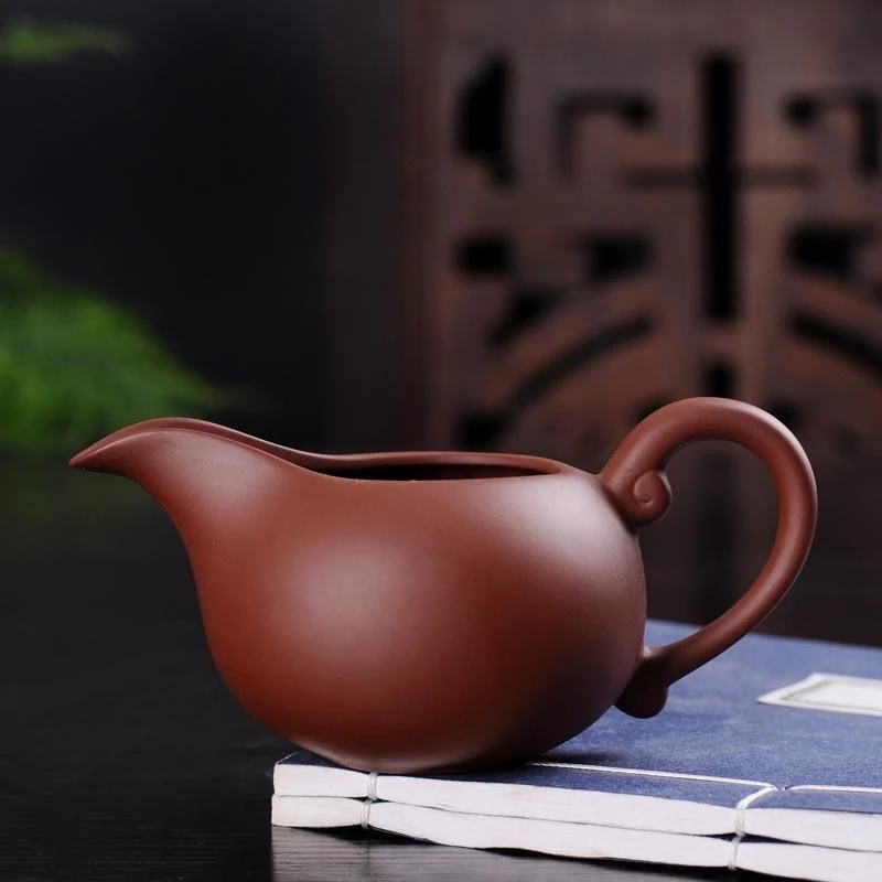 紫砂朱泥公道杯手工茶具配件茶海公杯功茶滤组过滤器围炉煮茶器具