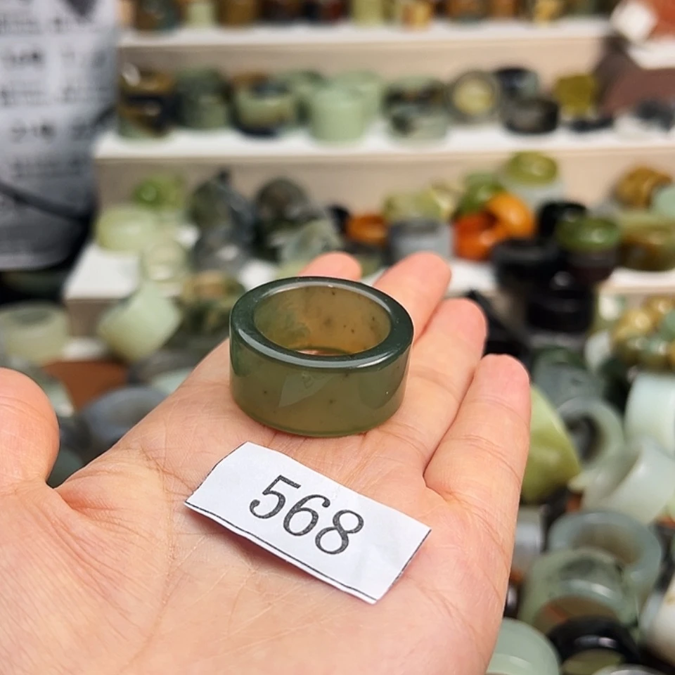 【闪购商品】未镶嵌蛇纹石玉戒指习****…