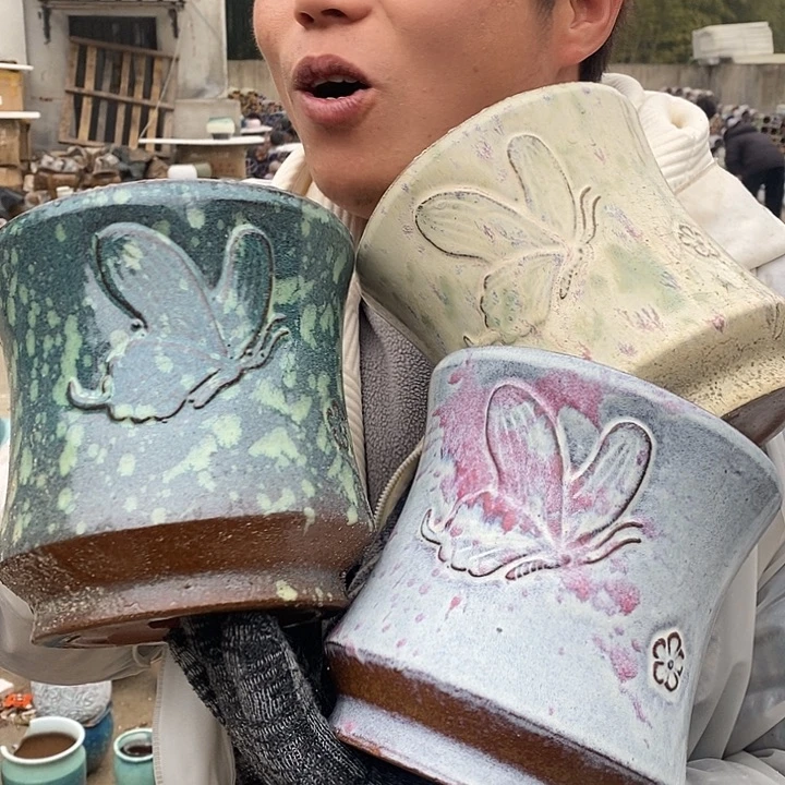 红陶正品颜色不挑。高15口15