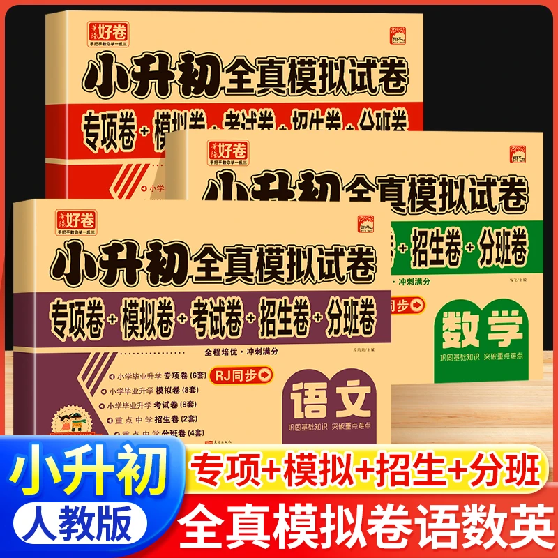 2025年小升初真题卷语文数学英语必刷题人教版小学毕业升学总复习