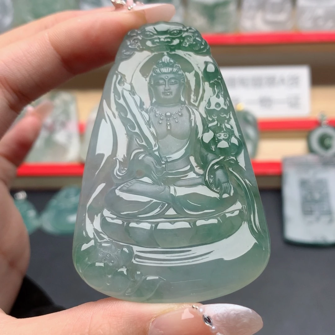 小***6翡翠未镶嵌颈饰虚空藏菩萨