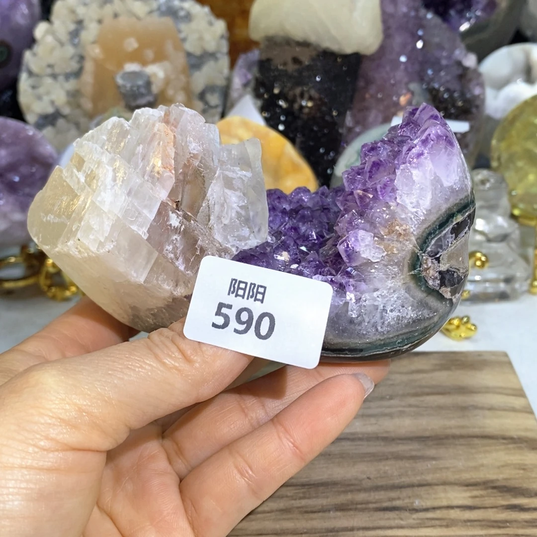 大型摆件（非配饰）未镶嵌水晶方解石