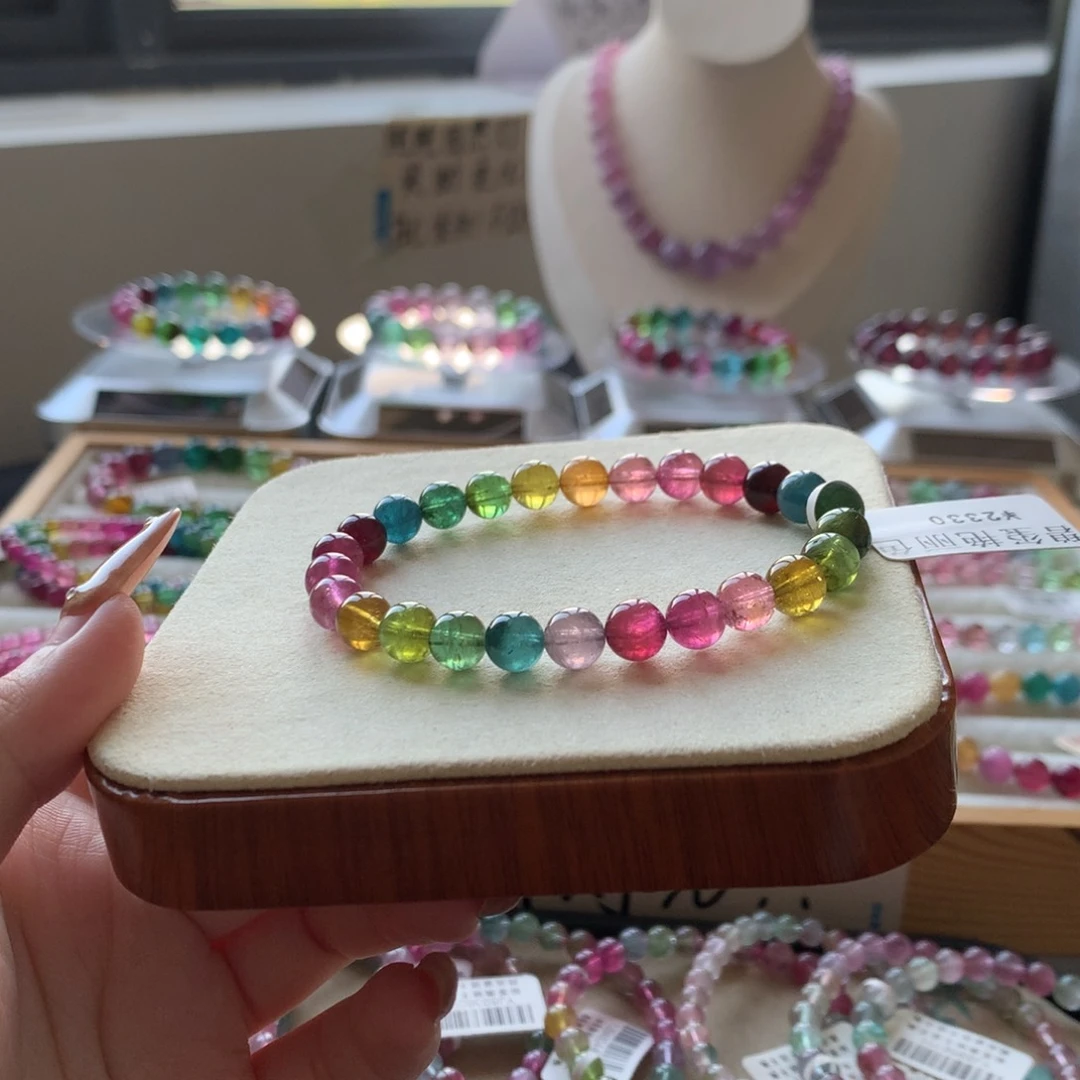 未镶嵌手链碧玺碧玺