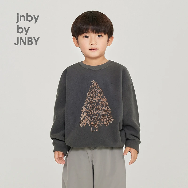 [圣诞树]jnbybyjnby江南布衣童装冬套头卫衣男女童1NB412170