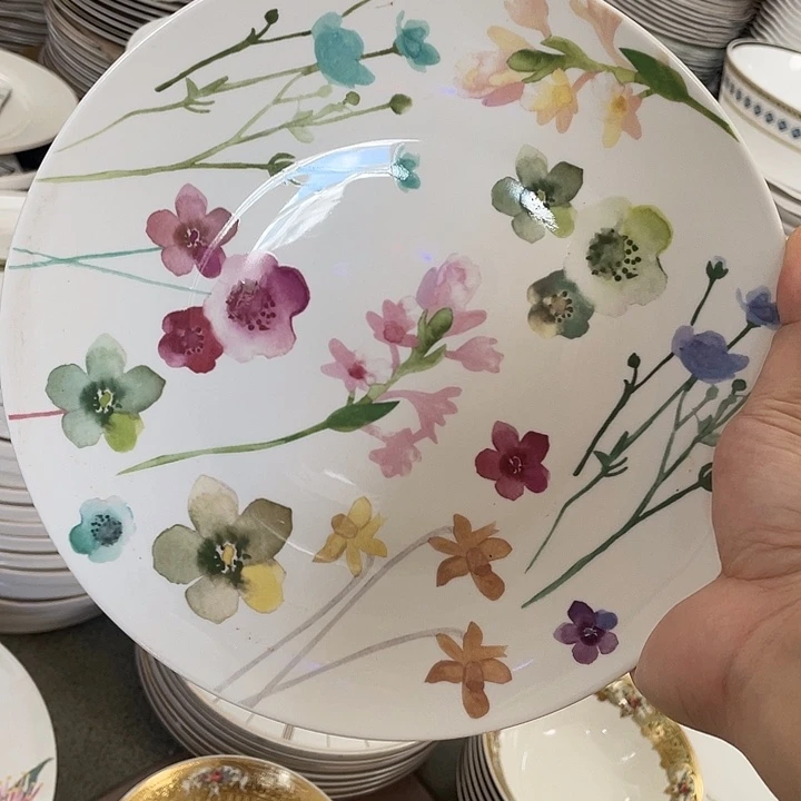 新骨瓷两个9寸浅盘威廉姆斯微瑕完美主义者慎拍