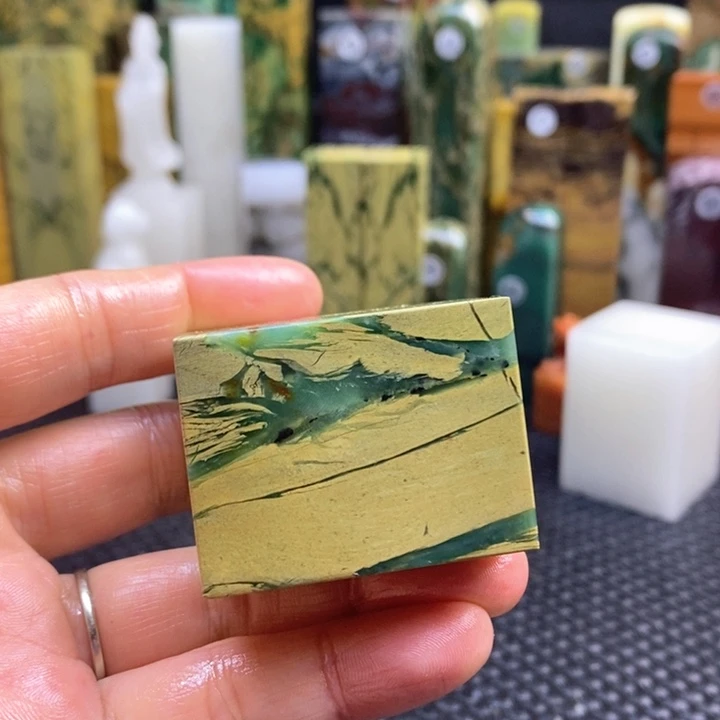 四川石陈**事青田石印章石