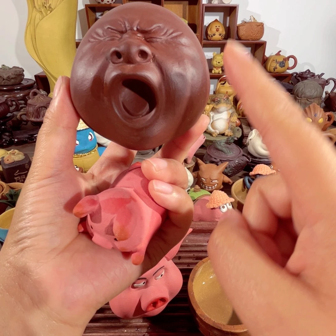 紫砂茶壶哟**嚯纯手工制作过程非常