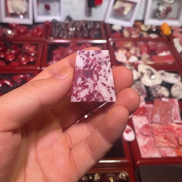 天然辰砂三号井透光砂