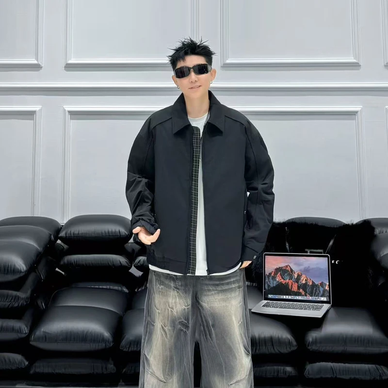 25新款冬季羽绒服翻领男士百搭宽松休闲外套白鸭绒J2541W1002D