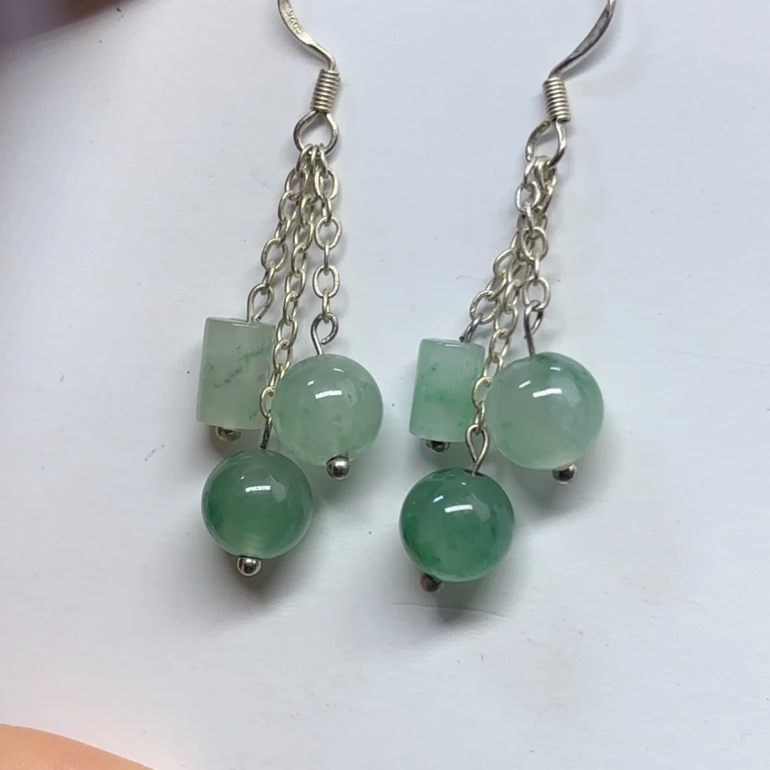 石英质玉（非洲翠）未镶嵌戒指  珠子  手镯珠子流苏耳坠