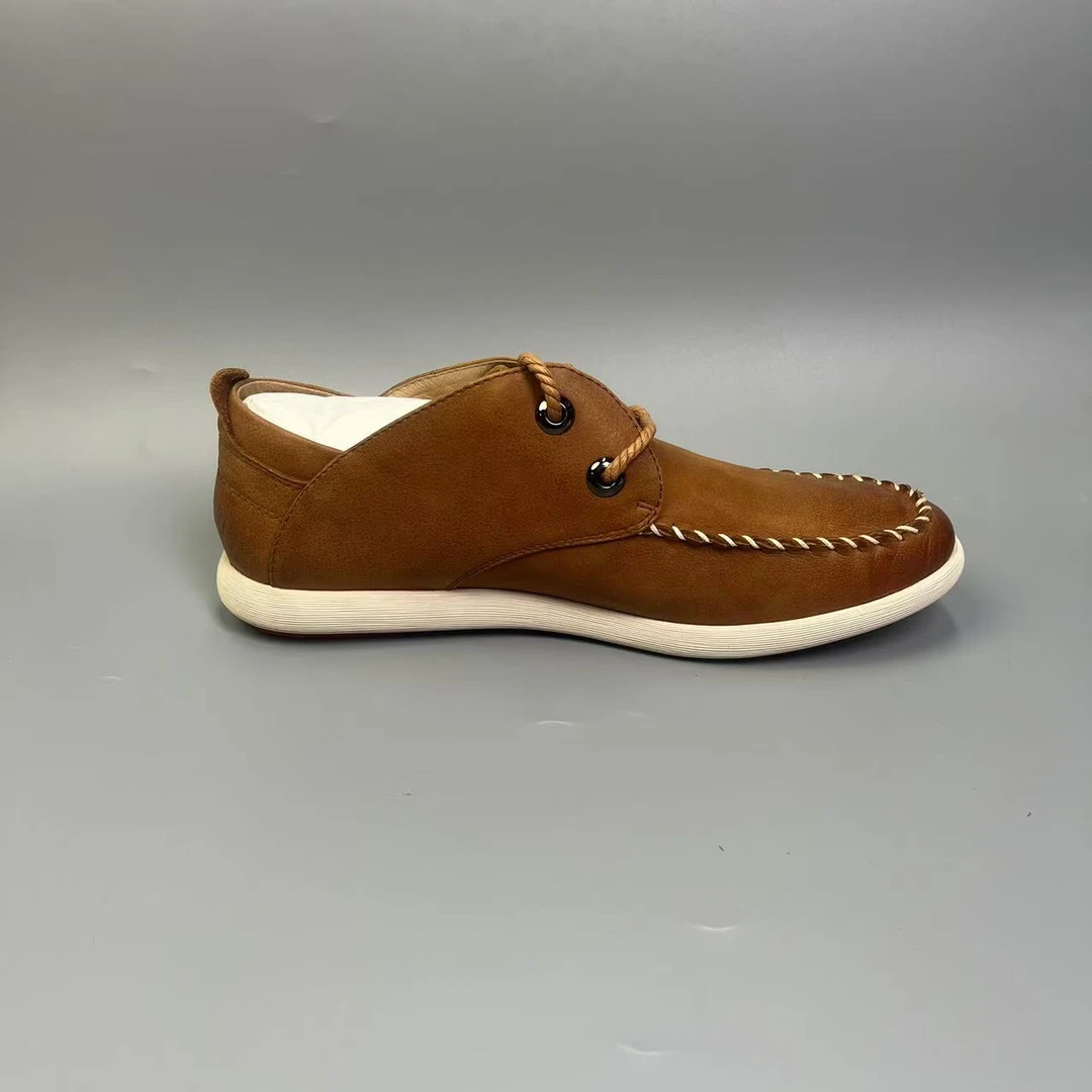 6-16(75891) 秋冬时尚百搭休闲透气牛皮男鞋