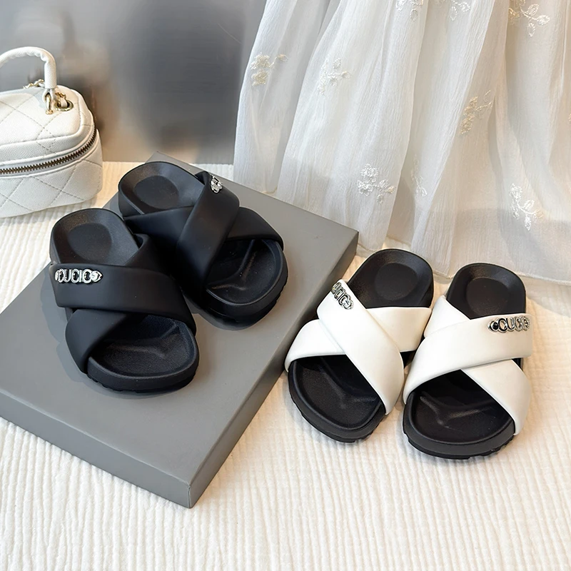 儿童露趾凉鞋一脚蹬拖鞋2025夏季新款女童休闲沙滩鞋软底鞋子S600