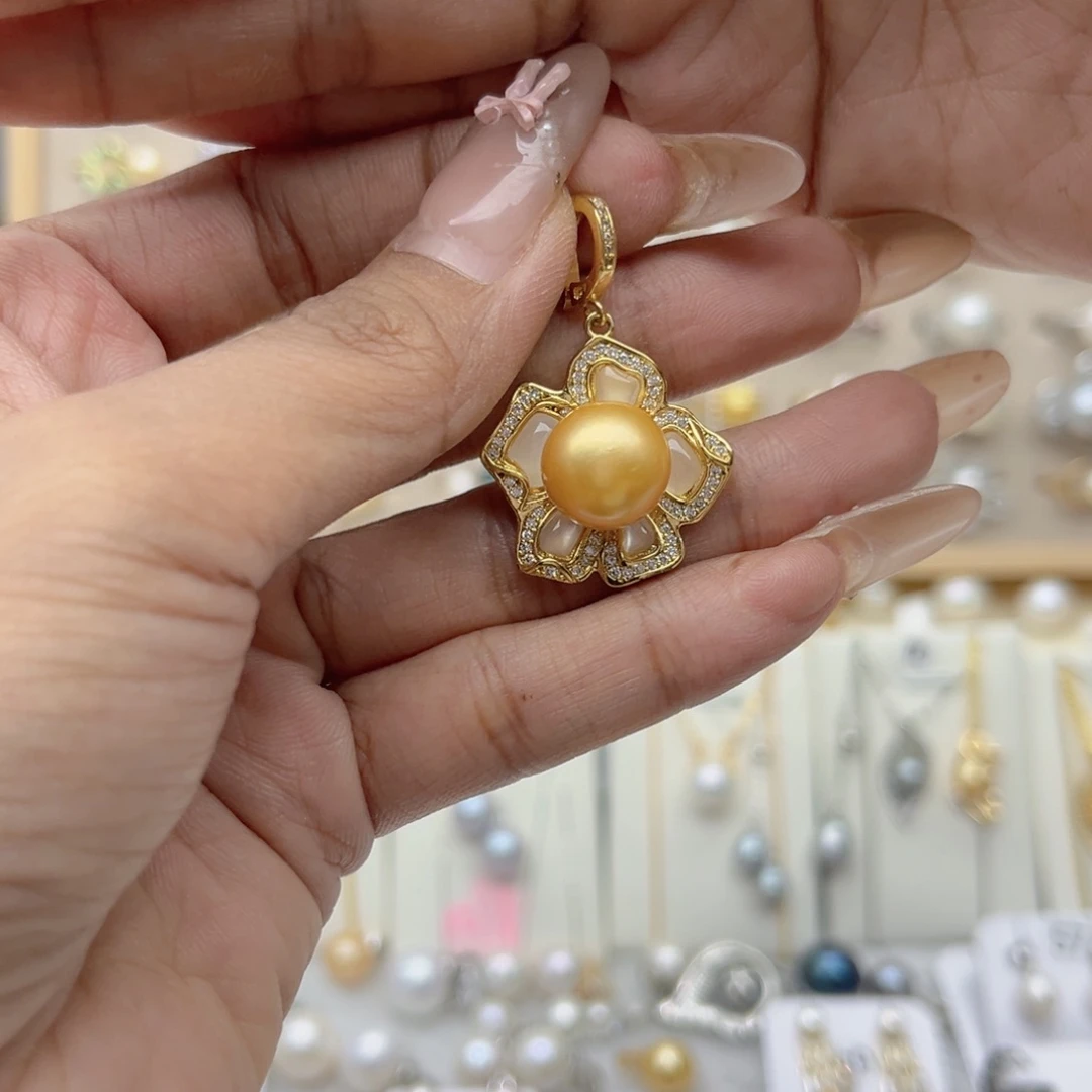 ****鼠戒指合金淡水珍珠
