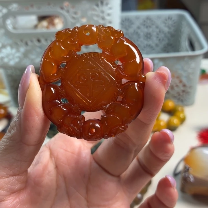 玛瑙/玉髓未镶嵌吊坠(不含链)