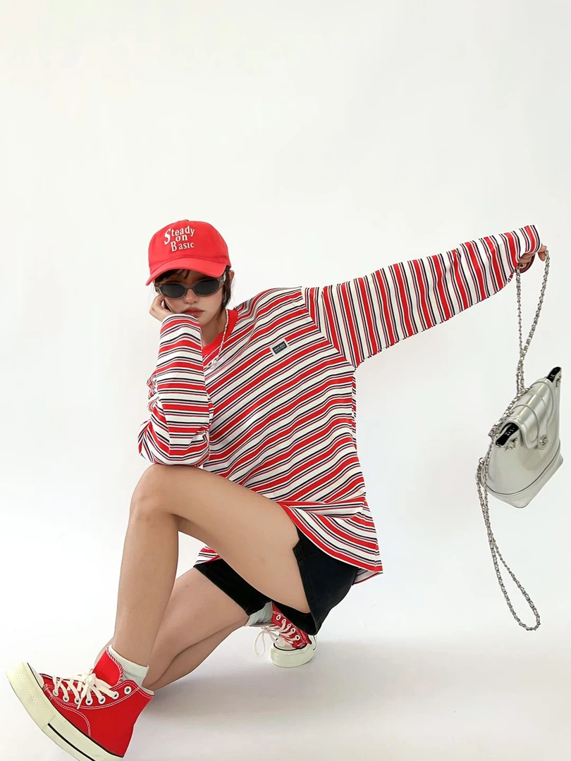 2025春季条格韩版衫