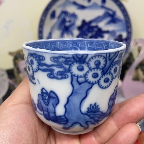 【闪购商品】碟中古工艺品回流瓷器