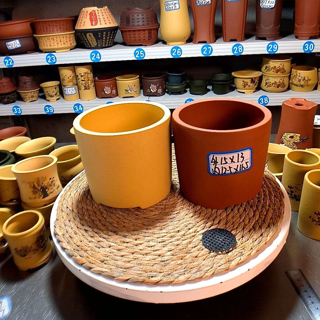 宜兴紫砂紫砂紫砂花盆。