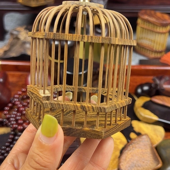 木蝈蝈笼子带花纹