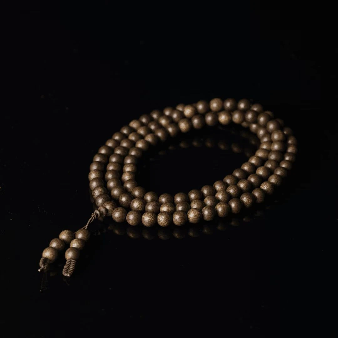 沉香8mm绿奇楠沉香手串天然种植棋楠念珠文玩多样性发一