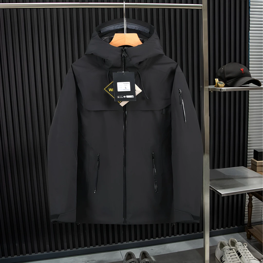 N-8653经典小买菜户外硬壳冲锋滑连帽滑雪服时尚潮流冬季运动