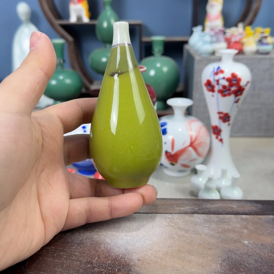 陶瓷手工小花器摆件